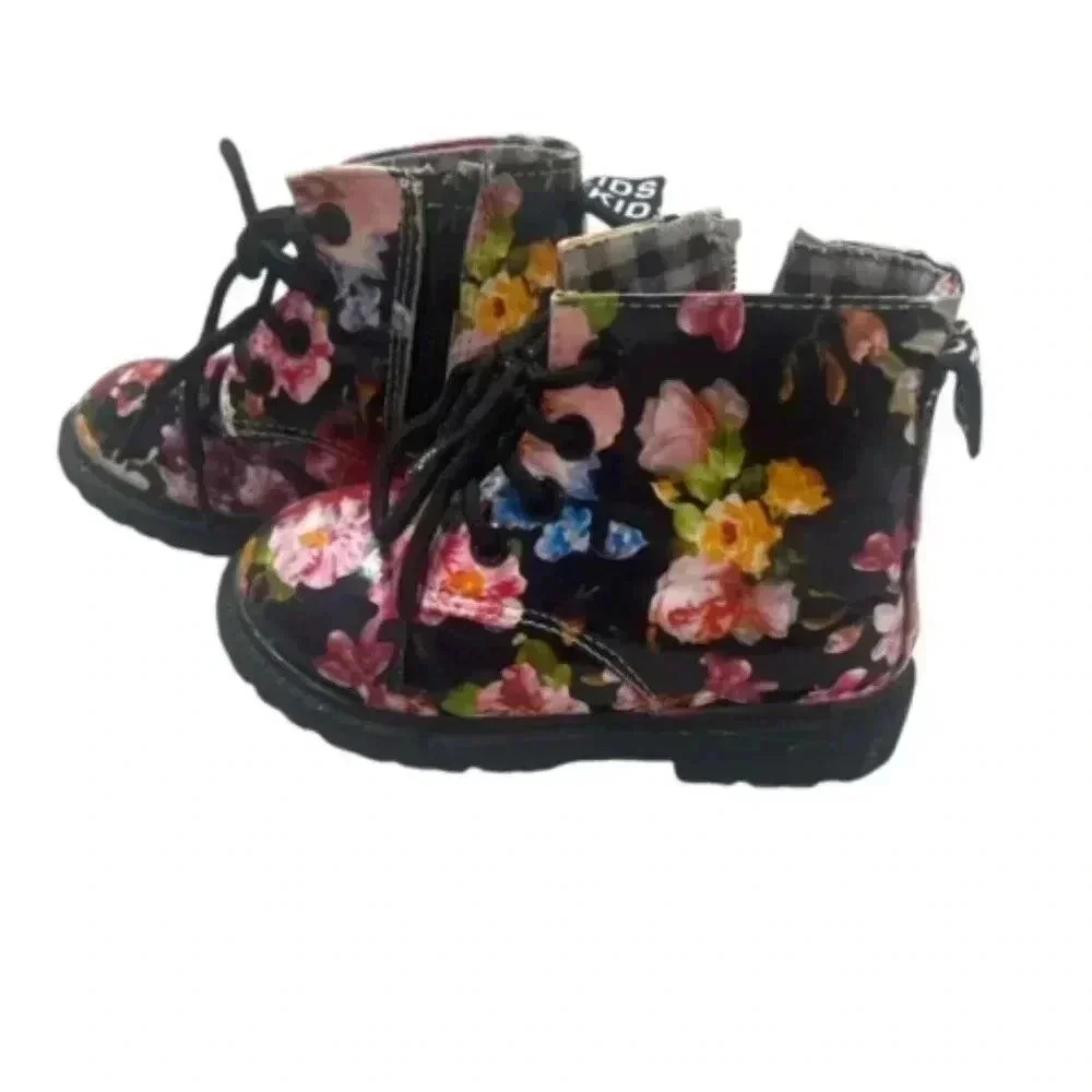 Floral Kids Boots Size 24EU - 7.5US Kids Kids Rain Snow Fall Winter
